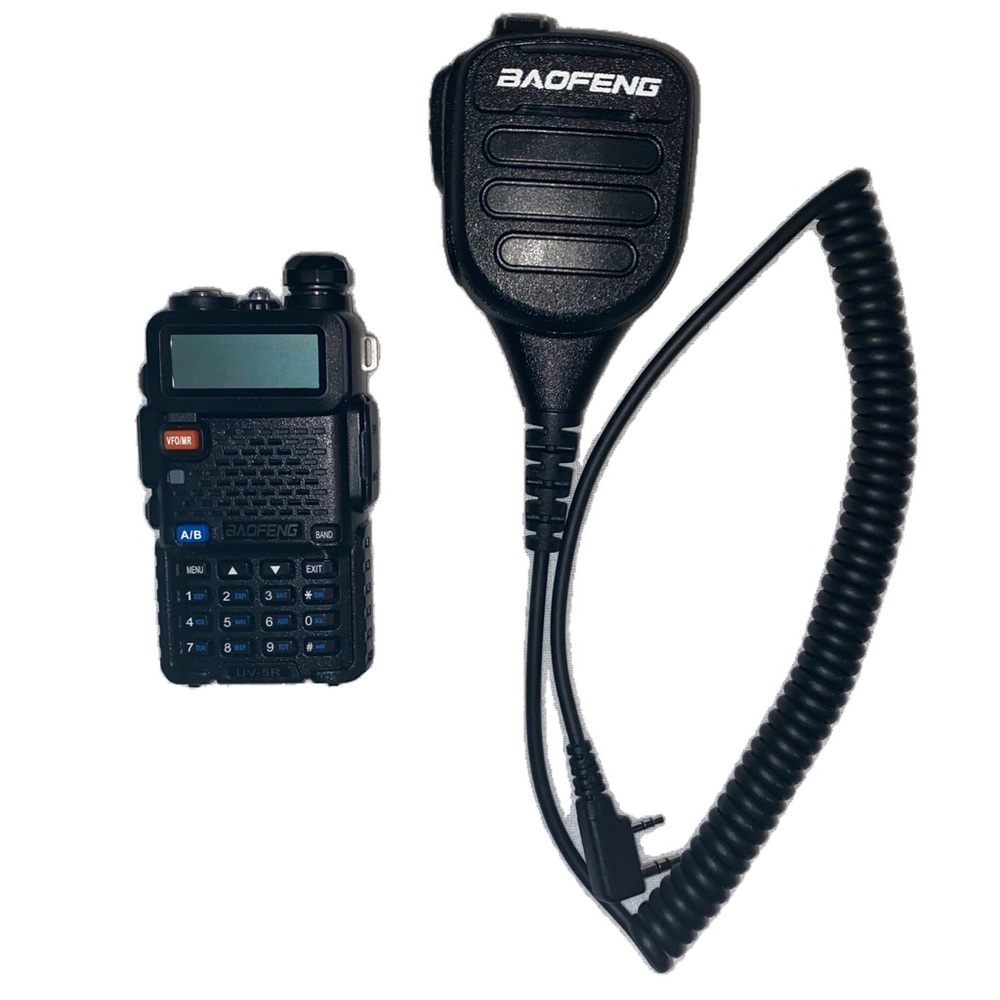Baofeng UV-5R Dual Band Walkie Talkie Two Way Radio & Microphone Accessory